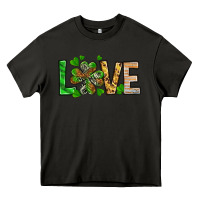 Asphalt St. Patrick's Love luck with clover Heavy Core Tee - HowdyJamesFarm