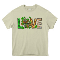 Mossy St. Patrick's Love luck with clover Heavy Core Tee - HowdyJamesFarm