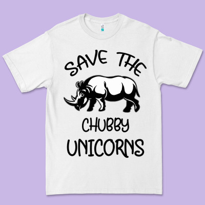 Save The Chubby Unıcorns Premium Tee Designed By Bettercallsaul