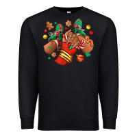Black Christmas black girl sneakers Premium Sweatshirt - RanaPortraitStore