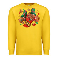 Lemon Christmas black girl sneakers Premium Sweatshirt - RanaPortraitStore