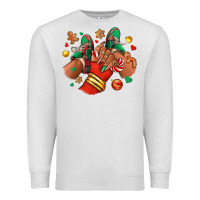 Oatmeal Heather Christmas black girl sneakers Premium Sweatshirt - RanaPortraitStore