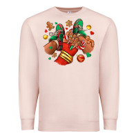 Pale Pink Christmas black girl sneakers Premium Sweatshirt - RanaPortraitStore