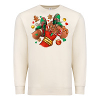 Sandshell Christmas black girl sneakers Premium Sweatshirt - RanaPortraitStore