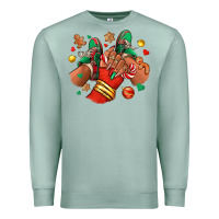 Seafoam Christmas black girl sneakers Premium Sweatshirt - RanaPortraitStore