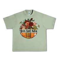 Oil Green preview customize floral pumpkin Urban Heavy Tee - BundleAndBundleShop