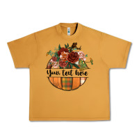 Peanut Butter preview customize floral pumpkin Urban Heavy Tee - BundleAndBundleShop