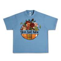 Pebble Blue preview customize floral pumpkin Urban Heavy Tee - BundleAndBundleShop