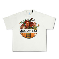 Pistachio preview customize floral pumpkin Urban Heavy Tee - BundleAndBundleShop