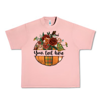 Salmon preview customize floral pumpkin Urban Heavy Tee - BundleAndBundleShop