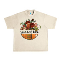 Sandshell preview customize floral pumpkin Urban Heavy Tee - BundleAndBundleShop