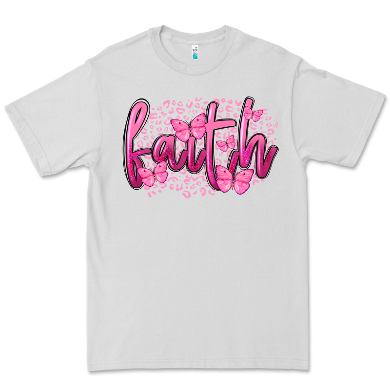 Faith Breast Cancer Premium Tee by FaDigitalArtStudio | Teevron
