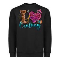 Black i love crafting Heavyweight Sweatshirt - RanaPortraitStore