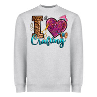 Heather Grey i love crafting Heavyweight Sweatshirt - RanaPortraitStore