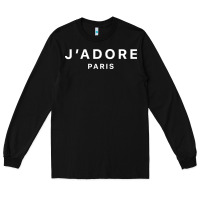 Black j adore paris Long Sleeve Tee - baoMotion