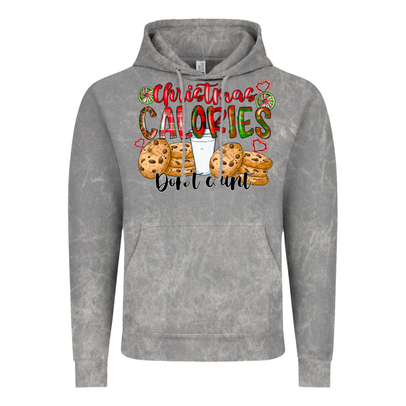 Christmas Calories Dont Count Vintage Hoodie by CowhideDigitalArt | Teevron