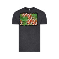 Vintage Black halloween ghost background Vintage Tee - BundleAndBundleShop