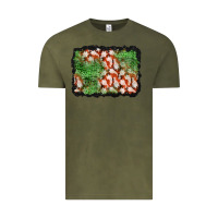 Vintage Olive halloween ghost background Vintage Tee - BundleAndBundleShop