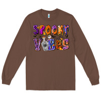 Chestnut Spooky Vibes Long Sleeve Tee - CowhideDigitalArt