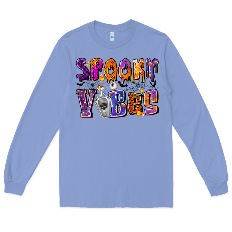 Spooky Vibes Long Sleeve Tee by CowhideDigitalArt | Teevron