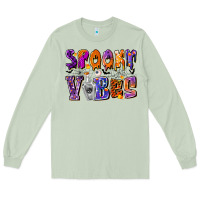 Matcha Spooky Vibes Long Sleeve Tee - CowhideDigitalArt