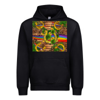 Black st patricks day horseshoe shamrock rainbow gold Urban Hoodie - RanaPortraitStore