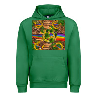 Emerald st patricks day horseshoe shamrock rainbow gold Urban Hoodie - RanaPortraitStore