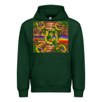 Forest Green st patricks day horseshoe shamrock rainbow gold Urban Hoodie - RanaPortraitStore