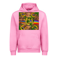 Fuchsia Pink st patricks day horseshoe shamrock rainbow gold Urban Hoodie - RanaPortraitStore