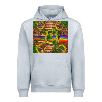 Heather Grey st patricks day horseshoe shamrock rainbow gold Urban Hoodie - RanaPortraitStore