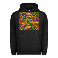 Pigment Black st patricks day horseshoe shamrock rainbow gold Urban Hoodie - RanaPortraitStore