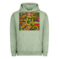 Pigment Oil Green st patricks day horseshoe shamrock rainbow gold Urban Hoodie - RanaPortraitStore