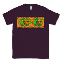 Plum Western St. Patrick's Day One Lucky Teacher Classic Tee - Artiststas