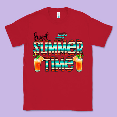 Sweet Summer Time Cocktail Classic Tee Designed By Cowcowdesign