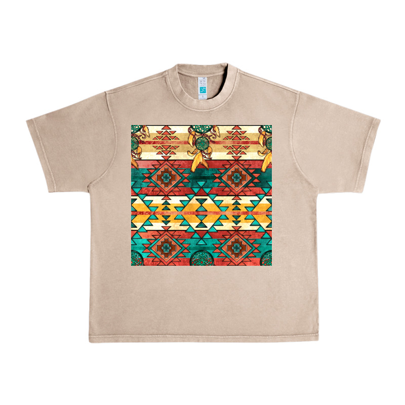 Native American Aztec Seamless Pattern Urban Heavy Tee by BundleAndBundleShop | Teevron