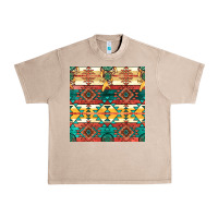 French Oak native american aztec seamless pattern Urban Heavy Tee - BundleAndBundleShop