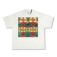 Pistachio native american aztec seamless pattern Urban Heavy Tee - BundleAndBundleShop
