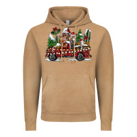 Vintage Camel festive farm animal christmas truck Vintage Hoodie - CowhideDigitalArt