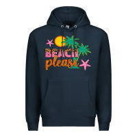 Navy beach please Premium Hoodie - Artiststas
