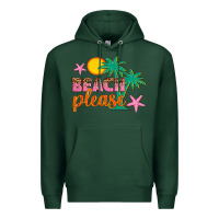 Sports Green beach please Premium Hoodie - Artiststas