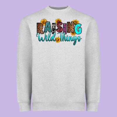 Raising Wild Things Heavyweight Sweatshirt Designed By Ranaportraitstore