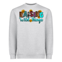 Heather Grey raising wild things Heavyweight Sweatshirt - RanaPortraitStore