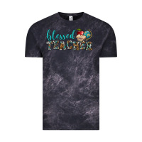 Cloud Black blessed teacher Vintage Tee - BundleAndBundleShop