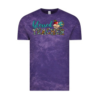 Cloud Purple blessed teacher Vintage Tee - BundleAndBundleShop