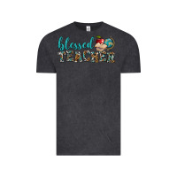 Vintage Black blessed teacher Vintage Tee - BundleAndBundleShop