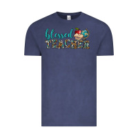 Vintage Denim blessed teacher Vintage Tee - BundleAndBundleShop
