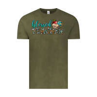 Vintage Olive blessed teacher Vintage Tee - BundleAndBundleShop