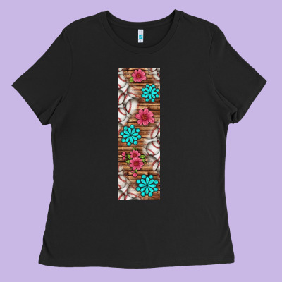 Baseball Pen Wraps Ladies Tee Designed By Bundleandbundleshop