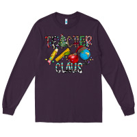 Plum Teacher Calus Long Sleeve Tee - CowhideDigitalArt