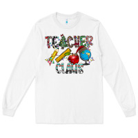 White Teacher Calus Long Sleeve Tee - CowhideDigitalArt